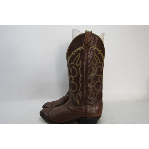 TONY LAMA Gold Label Mens Size 9.5 B Narrow Width Brown Leather Cowboy Boots main image 8